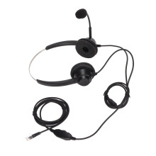 Fone de ouvido com áudio cristalino para audição confortável sobre a orelha, fones de ouvido de escritório com cancelamento de ruído