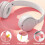 Ακουστικά Bluetooth Deep Bass, Πτυσσόμενος Σχεδιασμός με Μικρόφωνο για Κινητό Τηλέφωνο, 7