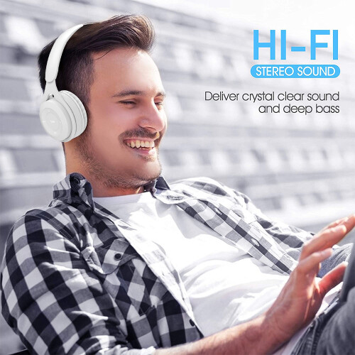Ακουστικά Bluetooth Deep Bass, Πτυσσόμενος Σχεδιασμός με Μικρόφωνο για Κινητό Τηλέφωνο, 2