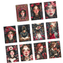 30Pcs/Set Antique Paper Sheets-The times are popula