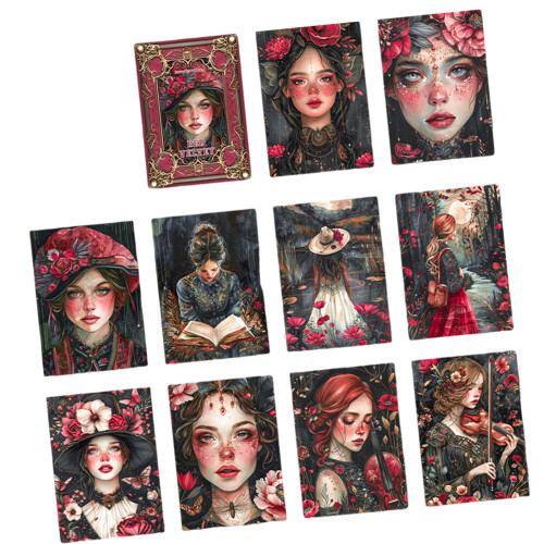 30Pcs/Set Antique Paper Sheets-The times are popula
