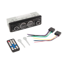 Autoradio Bluetooth con vivavoce, riproduzione multimediale, doppia porta USB, radio FM, amplificatore ad alta potenza, display illuminato a LED,