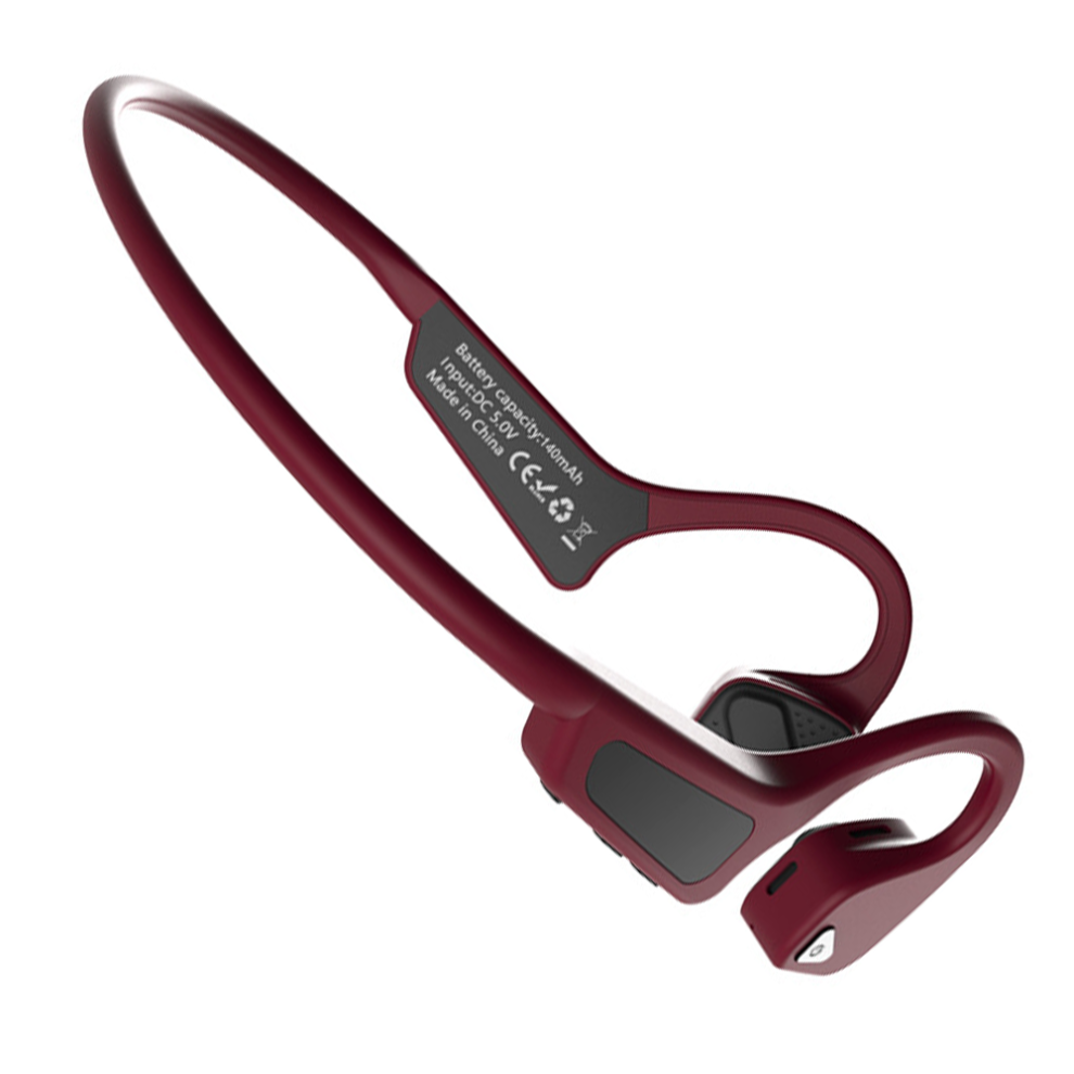Titanium Frame Bone Conduction Headphones, 6Hrs Playtime, Bluetooth 5.0, Cvc Noise Reduction, Perfect For Running, Cycling, Gym, Hiking, Good Quality 9420858000983