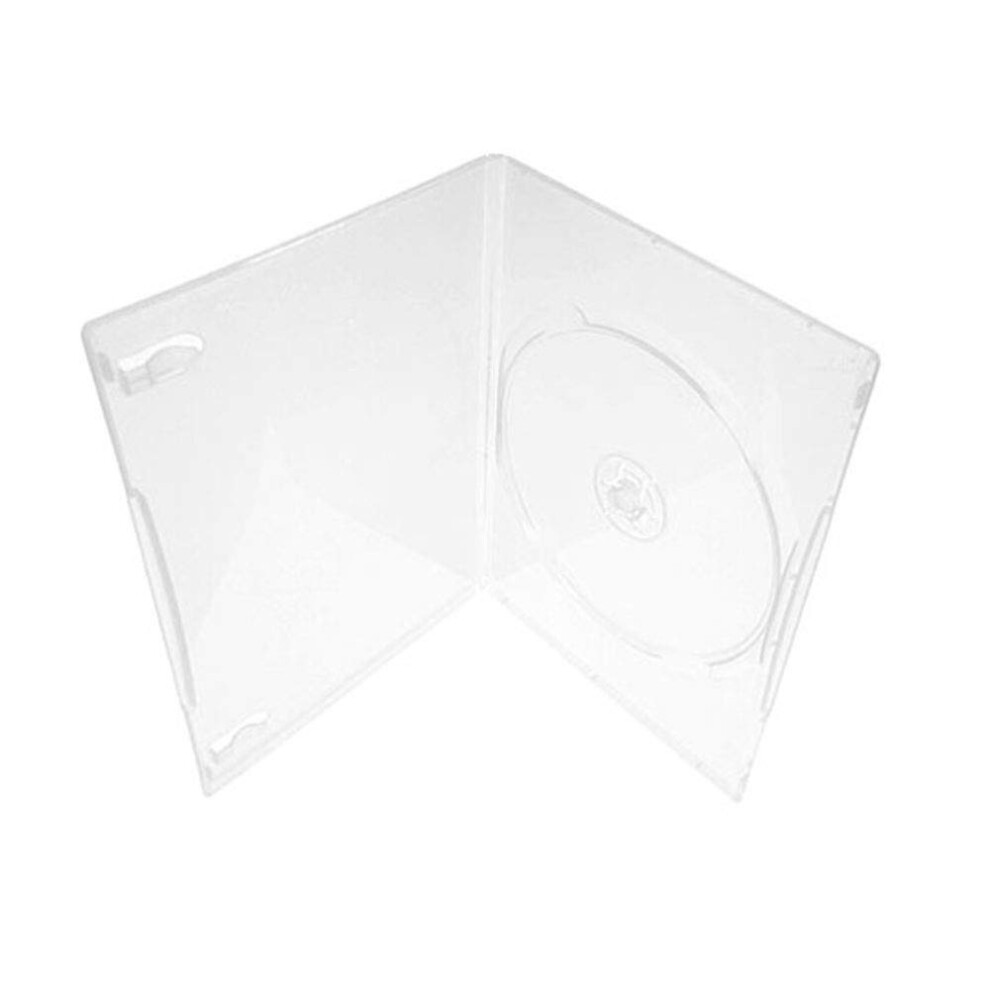 7Mm Slim Clear Single Cd/Dvd Storage Case With Secure Disc Lock, 50 Pack 9001264042172