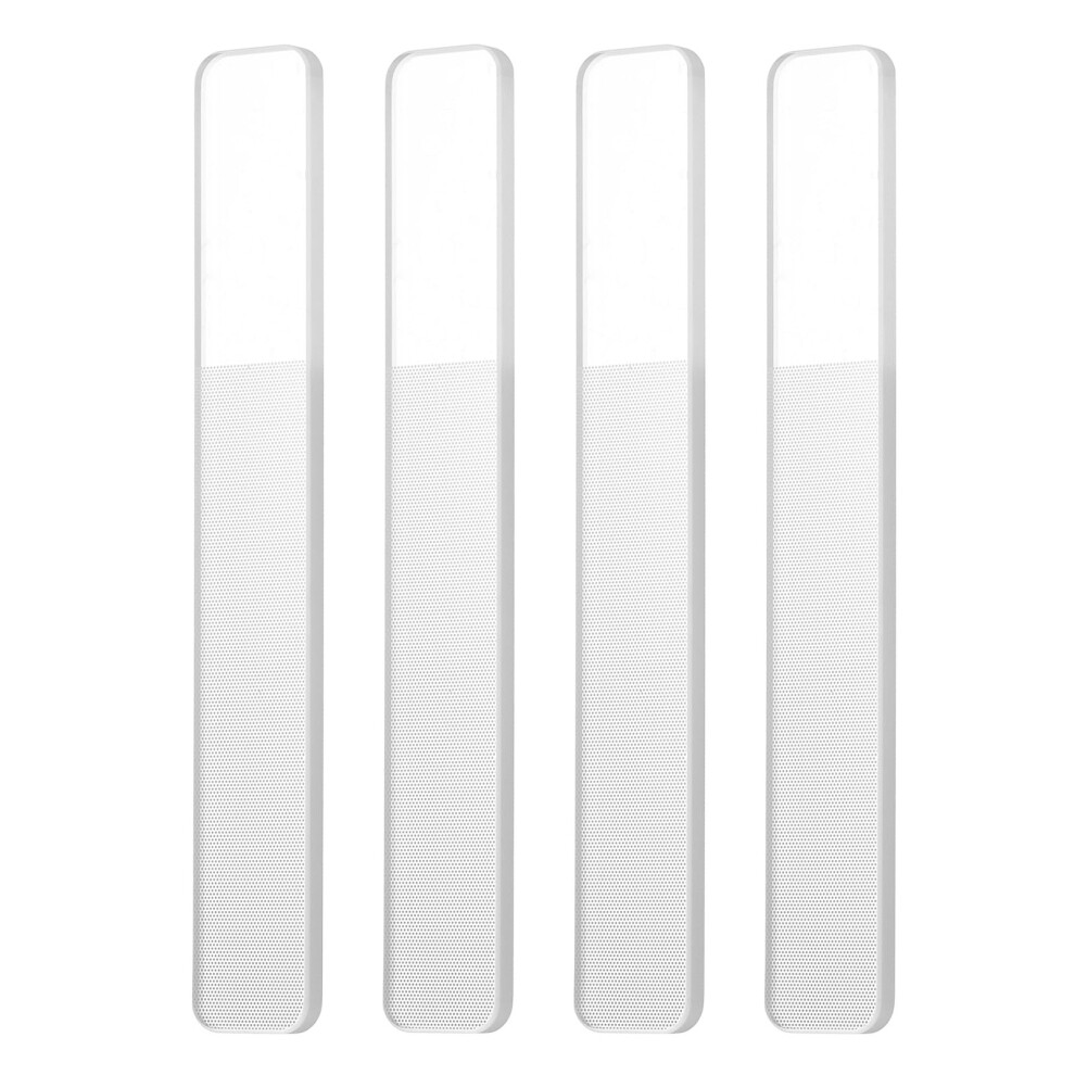 2pcs Nano Glass Nail File for Natural Nails, Professional Glass Nail Buffer for Smooth Finish, Clear