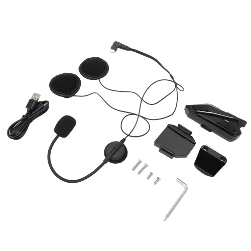 Νέας έκδοσης στερεοφωνικά ακουστικά Bluetooth μοτοσικλέτας Hi-Fi με αντιανεμική 2