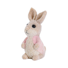 Handmade Rabbit Figurine Resin Craft Ornament for Desktop-W304F