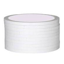 10 Rolls White Double Sided Tape Strong-0.5 cm wide and 10 m