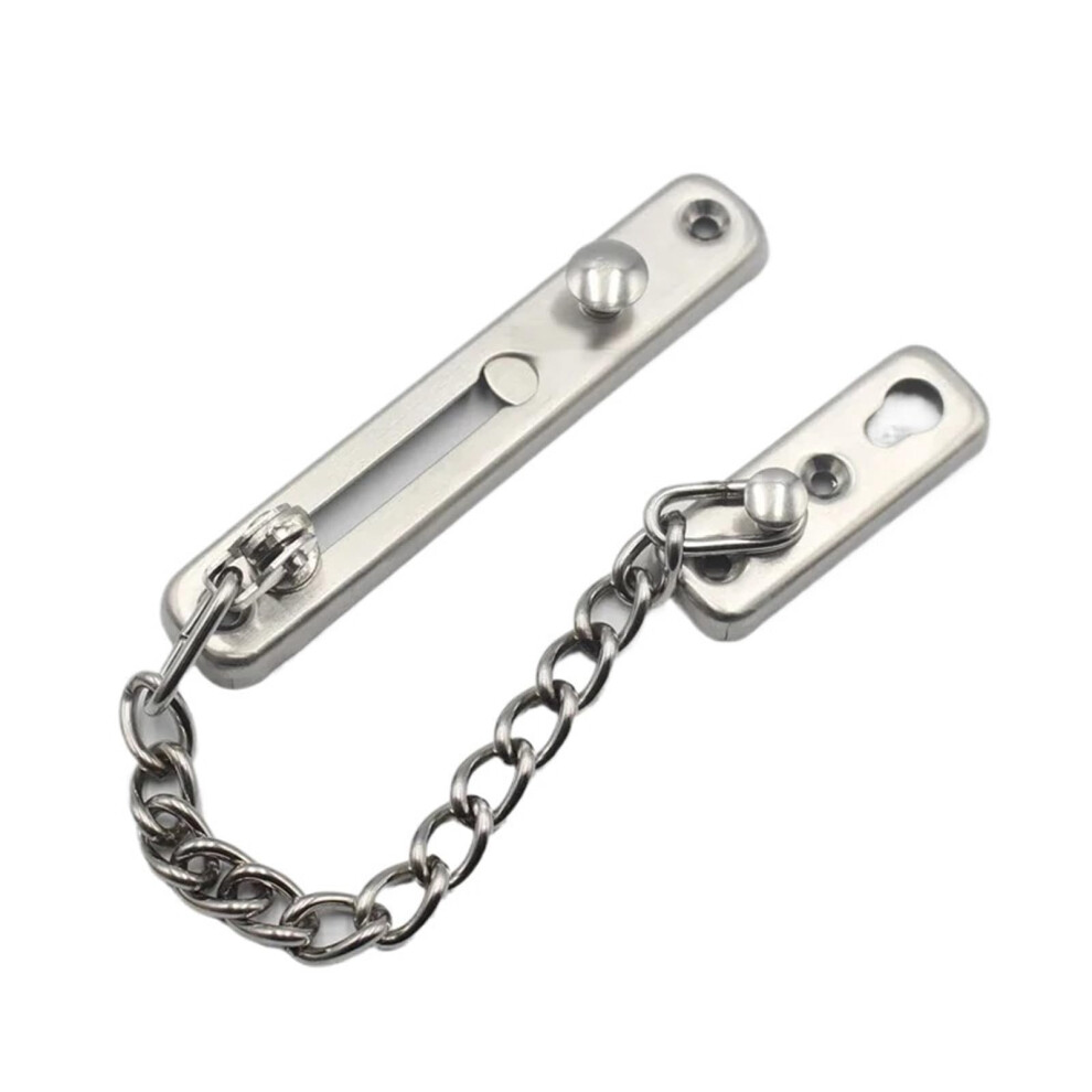 Stainless Steel Door Lock Spring Antitheft Heavy Duty Security Latch Polished Silver 9001264041427