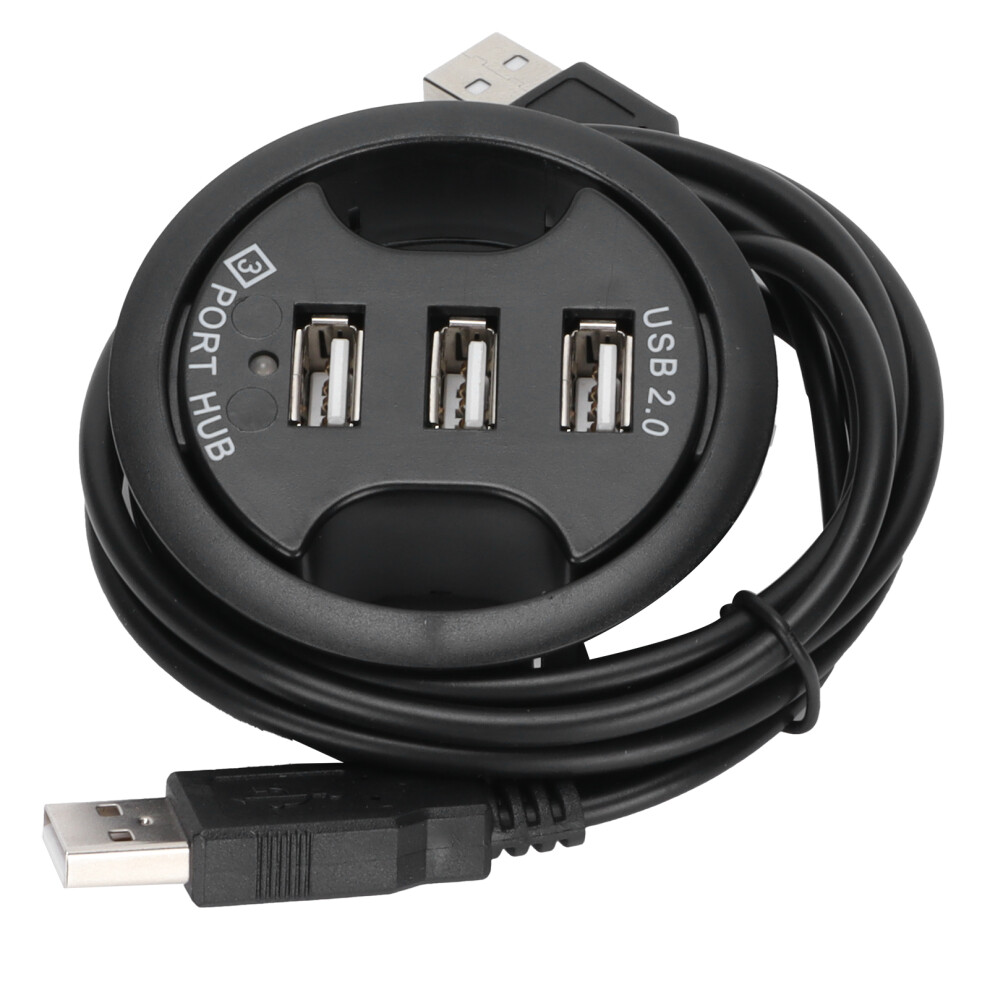 Universal Usb Hub With Grommet Mount Design,3 Port Desktop Accessory That Offers Fast Signal Transmission And Superspeed Connectivity Alongside Easy 9420858977926