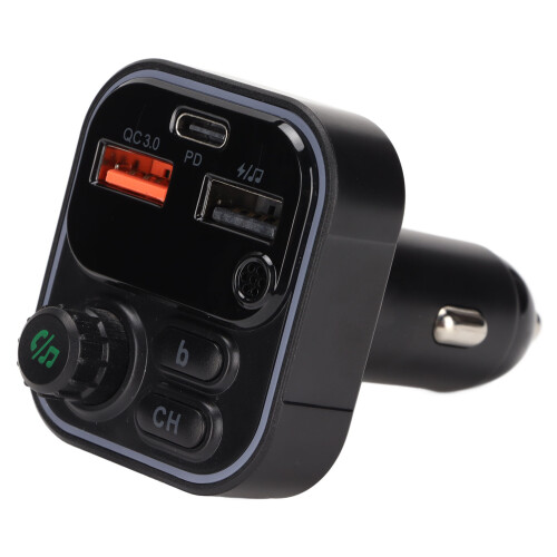 Πομπός Bluetooth FM για αυτοκίνητο, μπάρα φωτισμού LED, γρήγορη φόρτιση, μείωση θορύβου, 2