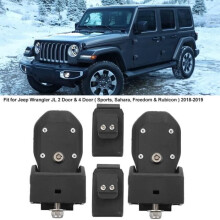 Lanqi Car Hood Latches Buckle Pins with Key Fit for Jeep Wrangler JL 2018+