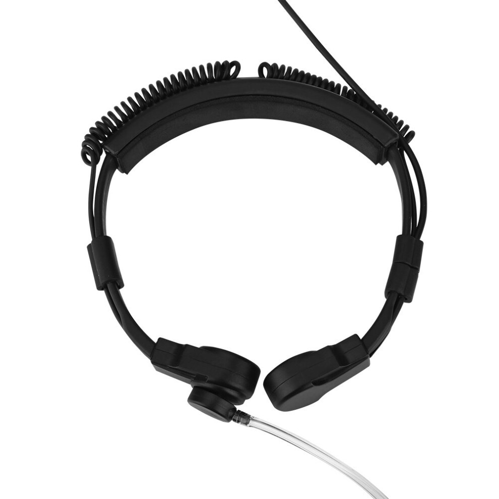 Throat Mic Headset With 3.5Mm Ptt, Tactical Bone Conduction Earpiece, Noise Cancelling For Radios 9001264041892