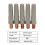 Paquet de 5 buses conductrices enduites de 40-Ouverture 1,2 mm 3