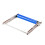Adjustable Height Stainless Steel Material Support Stand-Blue 1