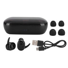 Ergonomisk pasform, trådløse gaming-øretelefoner, 20 ms lav latenstid, støjreducerende mikrofoner, Bluetooth 5.3, LED-strømdisplay,