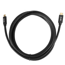 Thunderbolt 4-kabel voor snelle externe SSD-opslag. USB-C-kabel met 40 GBPS gegevensoverdracht en Power Delivery. Ondersteunt Dual8K-schermen