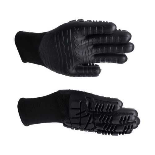 1 Pair Breathable Comfortable TPE Work Gloves Anti-Black