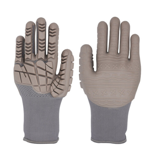 1 Pair Breathable Comfortable TPE Work Gloves Anti-Black 1