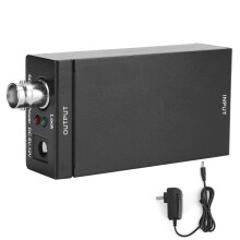 SDI til HDMI-konverter Automatisk formatdetektion, 3G-SDI understøtter HD-SDI SD-SDI til HDMI-udgang Langt SDI-kabel Stereolyd De-embedder til HDTV
