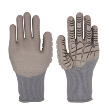 1 Paar professionelle Anti-Vibrations-Arbeitshandschuhe,-Grau