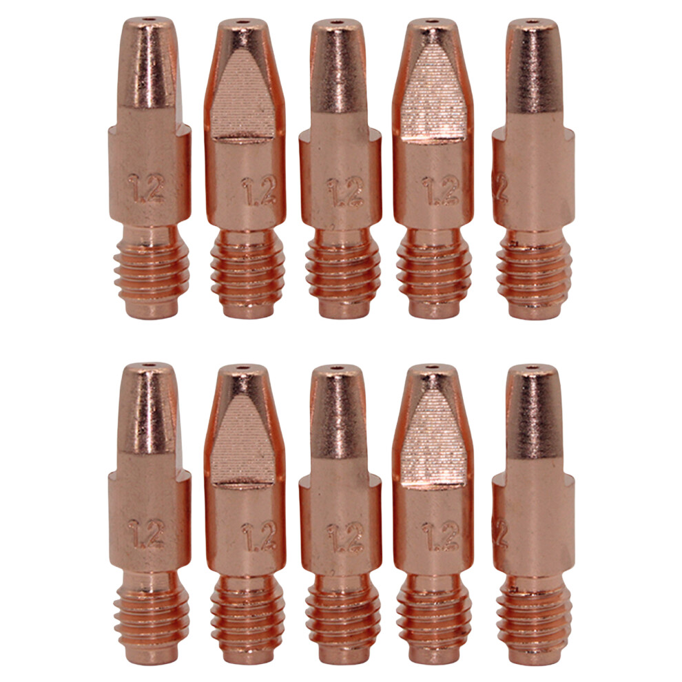 10Pcs 0.8/1/1.2Mm Welding Contact Tips M8x30mm-1.2 M8x8.5x30 7704000514354