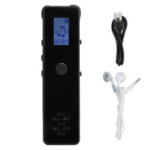 Draagbare spraakrecorder met heldere PCM-opname en variabele afspeelsnelheid, ingebouwde microfoon, stereogeluid, batterijduur van 45 uur,