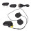 Kit para capacete com intercomunicador Mesh e chamadas HD, comunicação Bluetooth para motocicletas com chip CSR e cancelamento de ruído de longa 3
