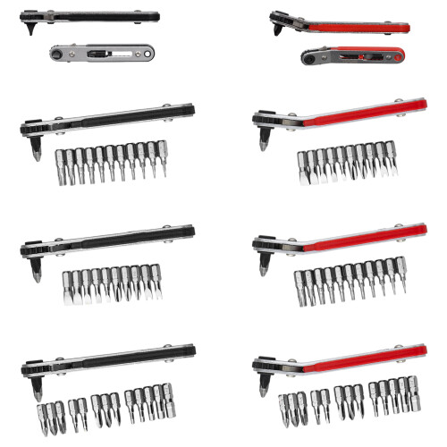 Upgrades Ratchet Screwdriver Set wth-Straight handle 13PC 2