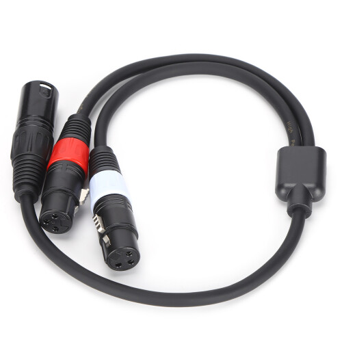 EMI RFI Interference Prevention XLR Cable For Stage Lighting Instruments,High Density Shielded Balanced Shielded Cords With Noise Cancellation For 2