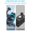 Βάση πλάτης για κάμερα δράσης για Insta360X4, X3, X2, Ace, One Rs, Go3, Πολλαπλές γωνίες σύσφιξης 8