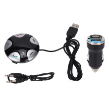 Bezprzewodowy odtwarzacz muzyki, adapter samochodowy Bluetooth, funkcja głośnomówiąca, wbudowany mikrofon, automatyczne włączanie, port