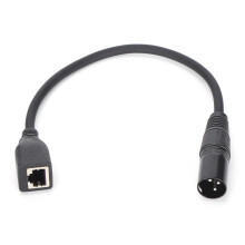 Prenosový kábel signálu pre adaptér XLR na RJ45, DMX kábel, pozlátené konektory, flexibilný kábel, silná odolnosť, vysoká odolnosť voči
