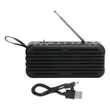 Rádio digital portátil com fonte de alimentação dupla, tamanho mini para ouvir em qualquer lugar, recepção superior para sinal confiável, boa