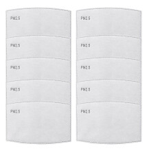Replacement Filters for Face Mask Pk of 10 - Breathable Multi-Layer Filter Pads