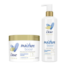 Dove Body Love Moisture Duo Hyaluronic Acid Cleanser & Moringa Shower Butter