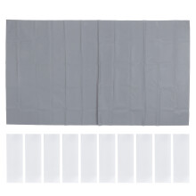 Tela de projeção resistente à poeira, dupla face, dobrável e antirreflexo, ideal para uso interno e externo em home theaters e festas.