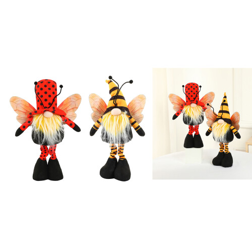 Hummelzwerge, handgefertigte Plüschtiere,-Rot 2