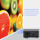 Προβολέας Smart TV OS με WiFi και Bluetooth, φορητός προβολέας Mini4K με άδεια χρήσης Netflix και 7