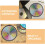 2pcs Compact 10 Disc CD DVD Storage Case with Black Spindle TravelFriendly Disc Organizer 2