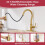 Brushed Gold Kitchen Faucet with Pull Down Sprayer, Solid Brass  Arc, 3 Spray Modes, 360 Swivel 3