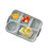 Ceramic 5 Compartment Portion Control Plate for Healthy Eating, Square Divided Dinner Plate Blue 1