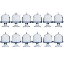 Unique Boxes Set mit 12 Mini-Tortenständern mit-Himmelblau