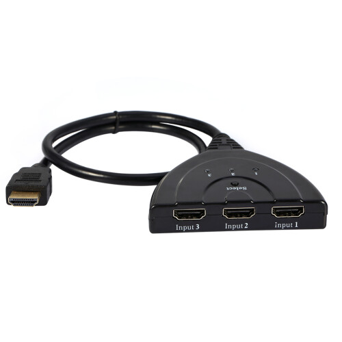 Premium HDMI SwitcherΔιαχωριστής HDMI 4K3x1Επιλογέας με χειροκίνητο έλεγχο Γρήγορη μεταφορά 2