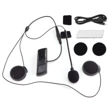 Bluetooth-moottoripyöräkuulokkeet, handsfree-kypäräkommunikaatiojärjestelmä melunvaimennuksella ja pitkällä valmiusajalla, kirkas ääni,