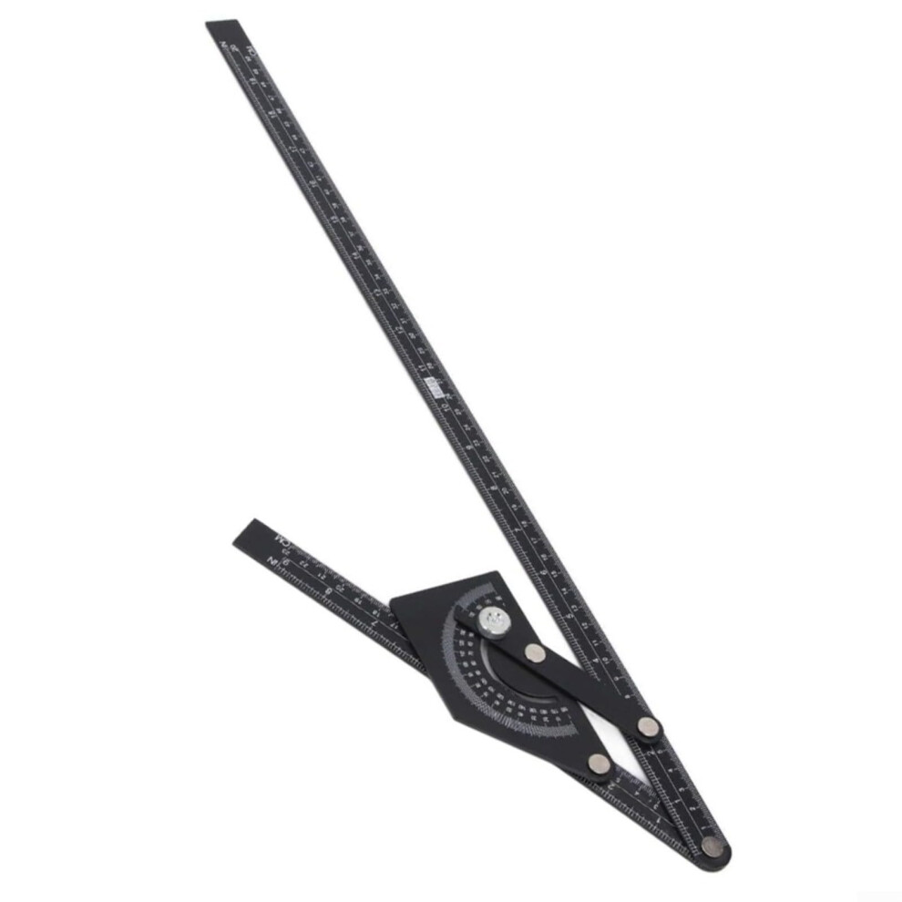 Angle Measuring Ruler 0180 Degree Aluminum Alloy Protractor For Woodworking And Carpentry 9189345629846