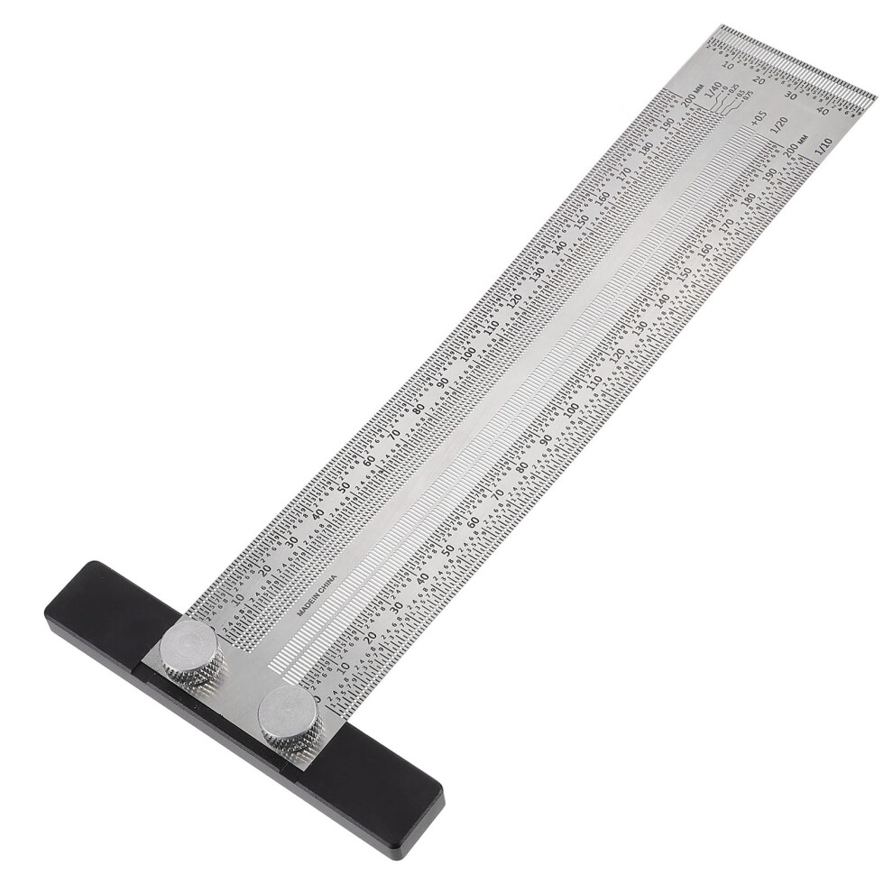 Woodworking Tsquare Ruler Stainless Steel Precision Carpenter Marking Tool For Accurate Multiline Measurement 9001264043711