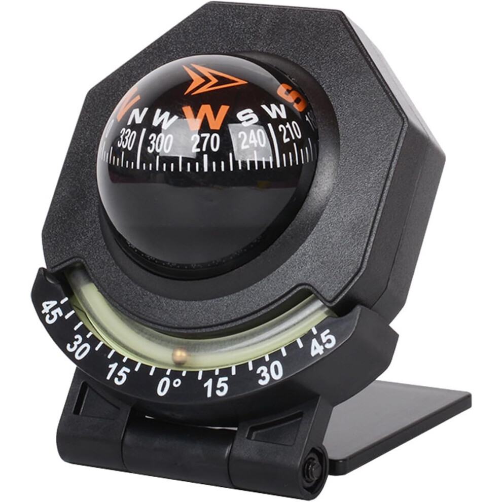Car Dashboard Compass Ball Adjustable Waterproof For Marine Boat Truck With Adhesive Mount 9426802875713