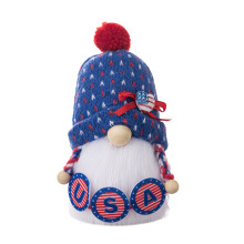 Poupée Gnome patriotique sans visage faite à la main, Tomtes-USA