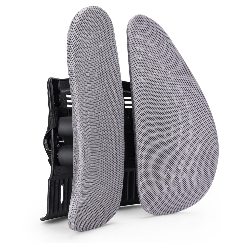 Lumbar Support Pillow for Office Chair and Car, Ergonomic Back Cushion with Triple Zone Spine Support